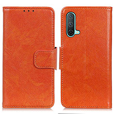 Coque Portefeuille Livre Cuir Etui Clapet N05P pour OnePlus Nord CE 5G Orange