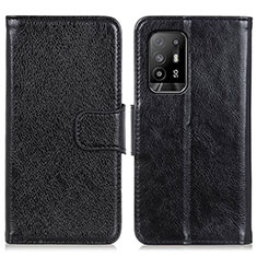 Coque Portefeuille Livre Cuir Etui Clapet N05P pour Oppo A94 5G Noir