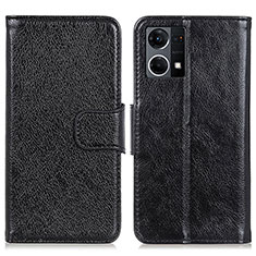 Coque Portefeuille Livre Cuir Etui Clapet N05P pour Oppo Reno7 4G Noir