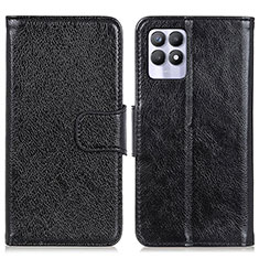 Coque Portefeuille Livre Cuir Etui Clapet N05P pour Realme 8i Noir