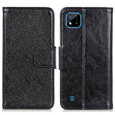 Coque Portefeuille Livre Cuir Etui Clapet N05P pour Realme C11 (2021) Noir