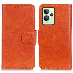 Coque Portefeuille Livre Cuir Etui Clapet N05P pour Realme GT2 Pro 5G Orange