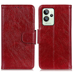 Coque Portefeuille Livre Cuir Etui Clapet N05P pour Realme GT2 Pro 5G Rouge