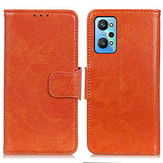 Coque Portefeuille Livre Cuir Etui Clapet N05P pour Realme Q5 Pro 5G Orange