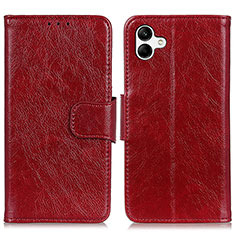 Coque Portefeuille Livre Cuir Etui Clapet N05P pour Samsung Galaxy A04 4G Rouge