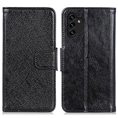 Coque Portefeuille Livre Cuir Etui Clapet N05P pour Samsung Galaxy A13 4G Noir