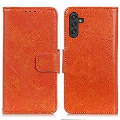 Coque Portefeuille Livre Cuir Etui Clapet N05P pour Samsung Galaxy A13 5G Orange