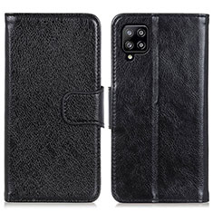 Coque Portefeuille Livre Cuir Etui Clapet N05P pour Samsung Galaxy A22 4G Noir