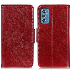 Coque Portefeuille Livre Cuir Etui Clapet N05P pour Samsung Galaxy M52 5G Rouge