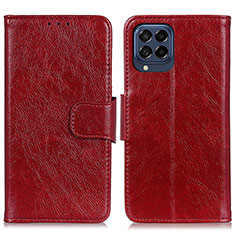 Coque Portefeuille Livre Cuir Etui Clapet N05P pour Samsung Galaxy M53 5G Rouge