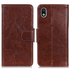 Coque Portefeuille Livre Cuir Etui Clapet N05P pour Sony Xperia Ace III Marron