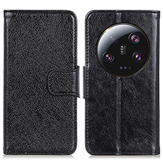 Coque Portefeuille Livre Cuir Etui Clapet N05P pour Xiaomi Mi 13 Ultra 5G Noir