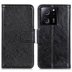 Coque Portefeuille Livre Cuir Etui Clapet N05P pour Xiaomi Mi 13T 5G Noir