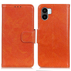 Coque Portefeuille Livre Cuir Etui Clapet N05P pour Xiaomi Poco C50 Orange