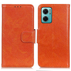 Coque Portefeuille Livre Cuir Etui Clapet N05P pour Xiaomi Redmi 10 5G Orange