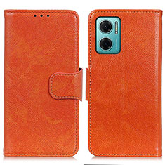 Coque Portefeuille Livre Cuir Etui Clapet N05P pour Xiaomi Redmi 11 Prime 5G Orange
