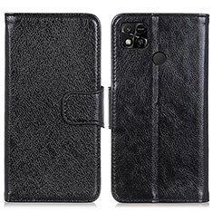 Coque Portefeuille Livre Cuir Etui Clapet N05P pour Xiaomi Redmi 9C Noir