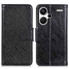 Coque Portefeuille Livre Cuir Etui Clapet N05P pour Xiaomi Redmi Note 13 Pro+ Plus 5G Noir