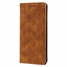 Coque Portefeuille Livre Cuir Etui Clapet N06 pour Samsung Galaxy Note 20 Ultra 5G Marron