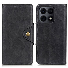 Coque Portefeuille Livre Cuir Etui Clapet N06P pour Huawei Honor X8a 4G Noir