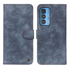 Coque Portefeuille Livre Cuir Etui Clapet N06P pour Motorola Moto Edge S Pro 5G Bleu