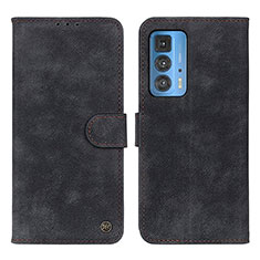 Coque Portefeuille Livre Cuir Etui Clapet N06P pour Motorola Moto Edge S Pro 5G Noir