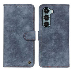 Coque Portefeuille Livre Cuir Etui Clapet N06P pour Motorola Moto Edge S30 5G Bleu