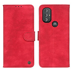 Coque Portefeuille Livre Cuir Etui Clapet N06P pour Motorola Moto G Power (2022) Rouge