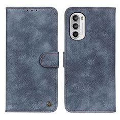 Coque Portefeuille Livre Cuir Etui Clapet N06P pour Motorola MOTO G52 Bleu