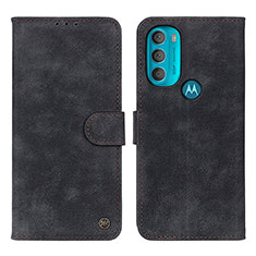 Coque Portefeuille Livre Cuir Etui Clapet N06P pour Motorola Moto G71 5G Noir