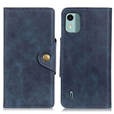 Coque Portefeuille Livre Cuir Etui Clapet N06P pour Nokia C12 Bleu