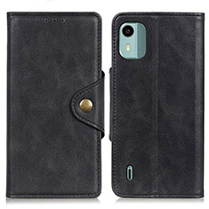 Coque Portefeuille Livre Cuir Etui Clapet N06P pour Nokia C12 Noir