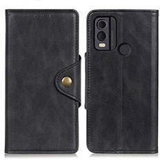 Coque Portefeuille Livre Cuir Etui Clapet N06P pour Nokia C22 Noir