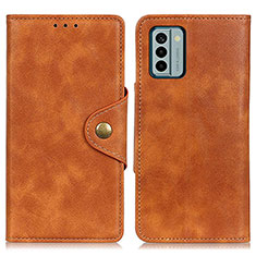 Coque Portefeuille Livre Cuir Etui Clapet N06P pour Nokia G22 Marron