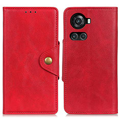 Coque Portefeuille Livre Cuir Etui Clapet N06P pour OnePlus 10R 5G Rouge