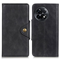 Coque Portefeuille Livre Cuir Etui Clapet N06P pour OnePlus 11R 5G Noir