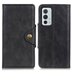 Coque Portefeuille Livre Cuir Etui Clapet N06P pour OnePlus 9RT 5G Noir