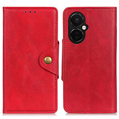 Coque Portefeuille Livre Cuir Etui Clapet N06P pour OnePlus Nord CE 3 5G Rouge