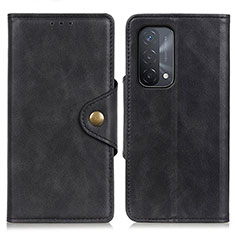 Coque Portefeuille Livre Cuir Etui Clapet N06P pour Oppo A54 5G Noir