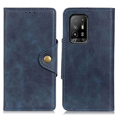 Coque Portefeuille Livre Cuir Etui Clapet N06P pour Oppo A94 5G Bleu