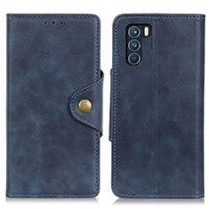 Coque Portefeuille Livre Cuir Etui Clapet N06P pour Oppo K9 Pro 5G Bleu