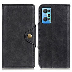 Coque Portefeuille Livre Cuir Etui Clapet N06P pour Realme GT Neo 3T 5G Noir