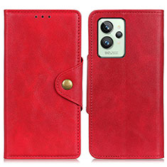 Coque Portefeuille Livre Cuir Etui Clapet N06P pour Realme GT2 Pro 5G Rouge