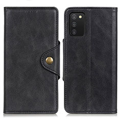 Coque Portefeuille Livre Cuir Etui Clapet N06P pour Samsung Galaxy A02s Noir