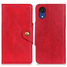 Coque Portefeuille Livre Cuir Etui Clapet N06P pour Samsung Galaxy A03 Core Rouge