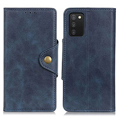 Coque Portefeuille Livre Cuir Etui Clapet N06P pour Samsung Galaxy A03s Bleu