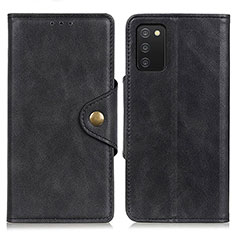 Coque Portefeuille Livre Cuir Etui Clapet N06P pour Samsung Galaxy A03s Noir