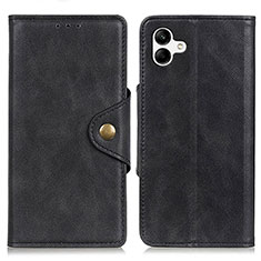 Coque Portefeuille Livre Cuir Etui Clapet N06P pour Samsung Galaxy A04 4G Noir