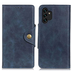 Coque Portefeuille Livre Cuir Etui Clapet N06P pour Samsung Galaxy A13 4G Bleu