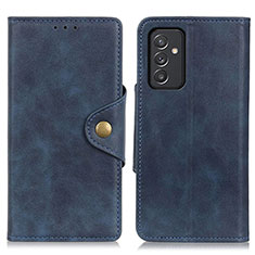 Coque Portefeuille Livre Cuir Etui Clapet N06P pour Samsung Galaxy A15 4G Bleu